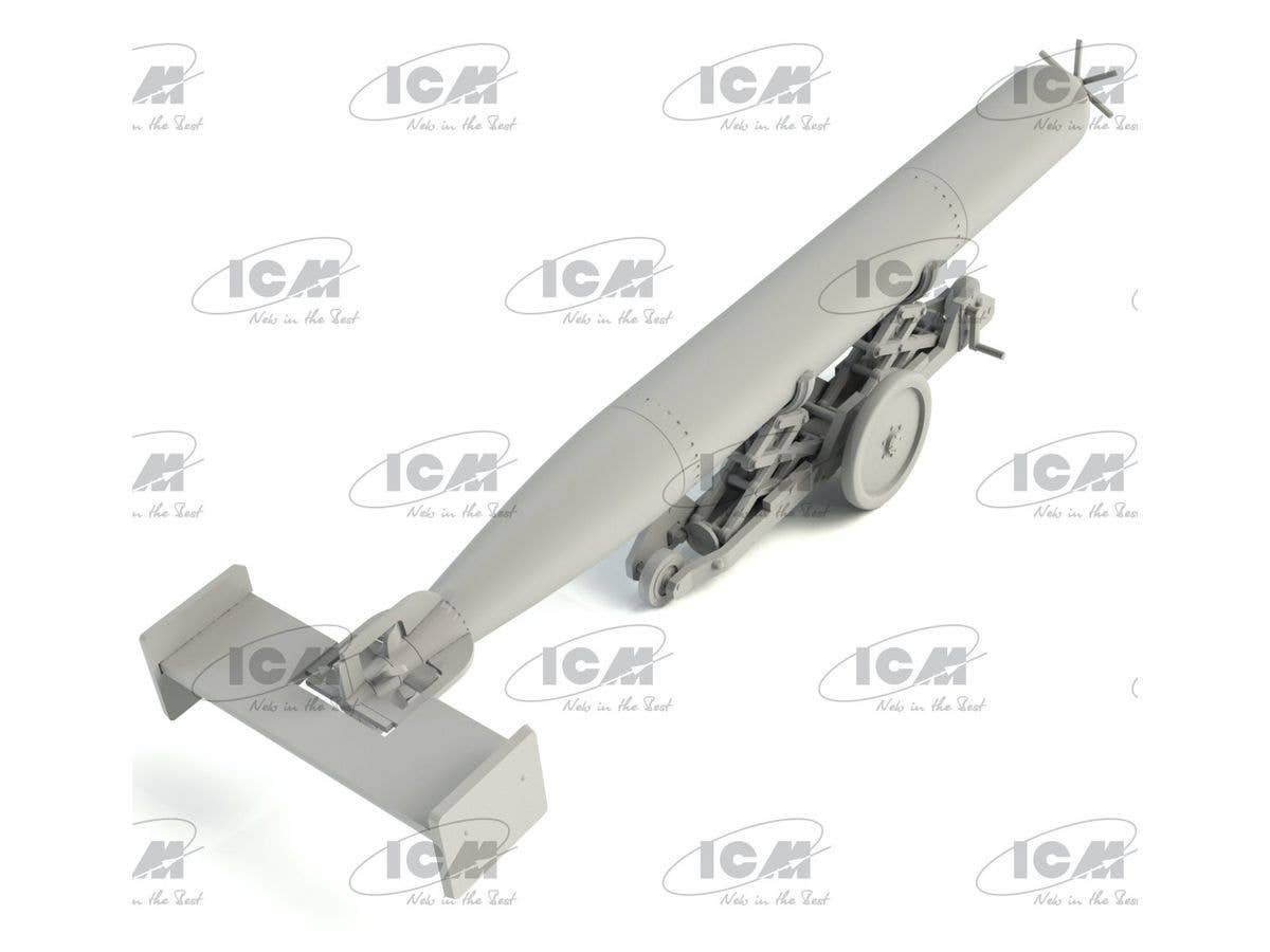 ICM 1/48 WWII British Torpedo Trailer (100% new molds) | 4823044407743