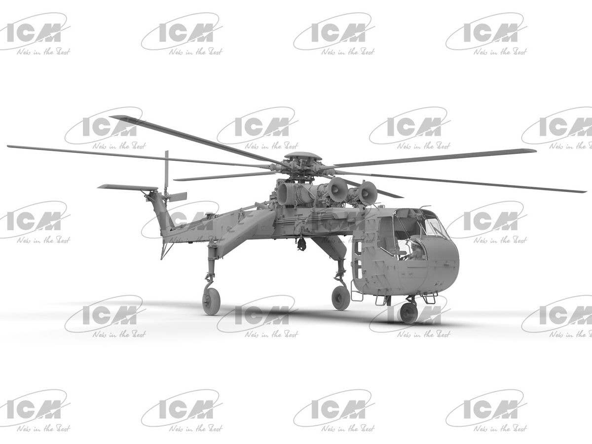 ICM 1/35 Sikorsky CH-54A Tarhe, US Heavy Helicopter (100% new molds), Aircraft | 4823044408764