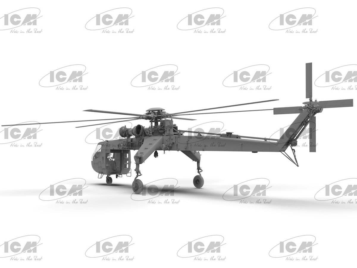 ICM 1/35 Sikorsky CH-54A Tarhe, US Heavy Helicopter (100% new molds), Aircraft | 4823044408764