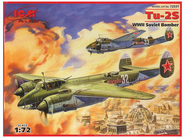 ICM 1/72 Tu-2S, WWII Soviet Bomber - UPC 5907747900769