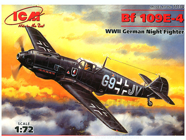 ICM 1/72  Messerschmitt Bf 109E-4, WWII German Night Fighter | 4823044401642