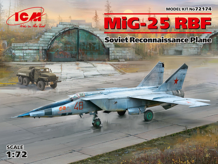ICM 1/72  MiG-25 RBF, Soviet Reconnaissance Plane | 4823044405695