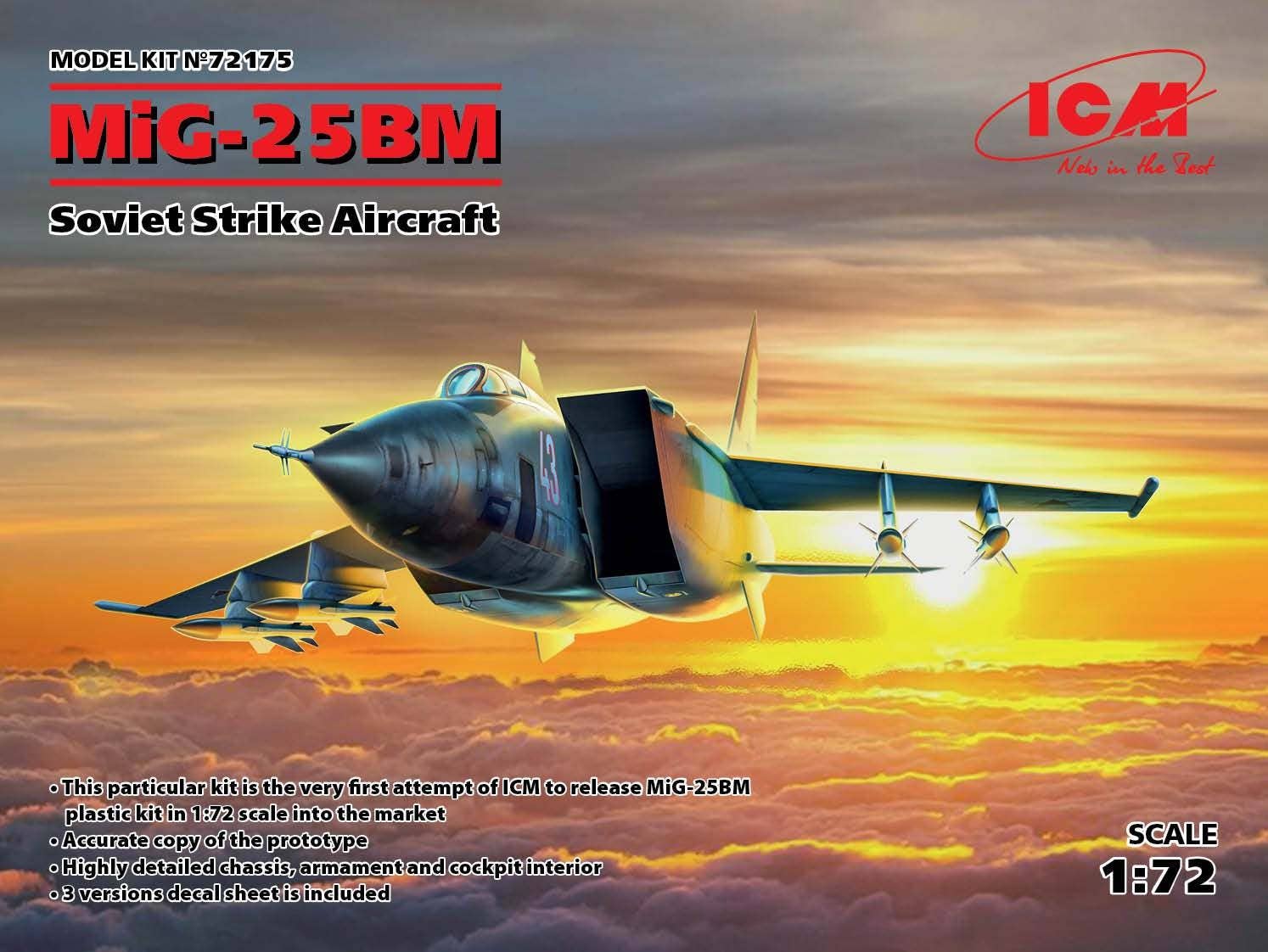 ICM 1/72 MiG-25 BM, Soviet Strike Aircraft | 4823044405701