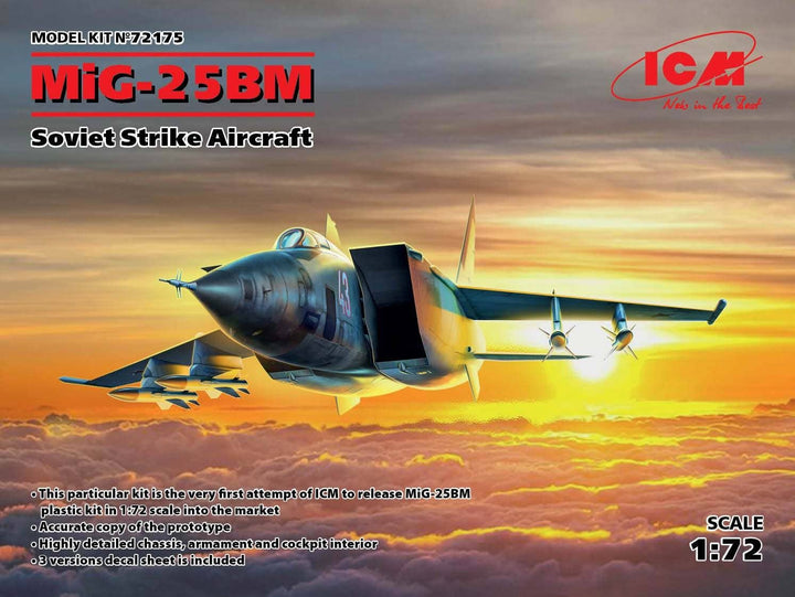 ICM 1/72 MiG-25 BM, Soviet Strike Aircraft | 4823044405701