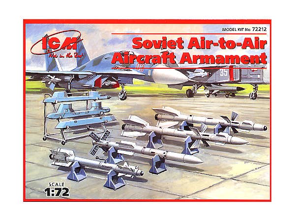 ICM 1/72  Soviet Air-to-Air Aircraft Armament (R-27ER, R-27ET,  R-73, R-77 missiles) | 4823044400928