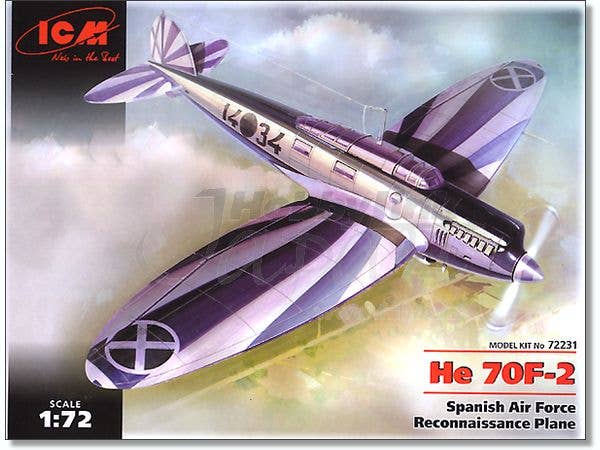 ICM 1/72 He 70F-2, Spanish Air Force Reconnaissance Plane | 4823044402359
