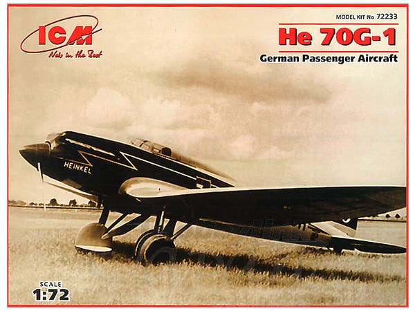 ICM 1/72 He 70G-1, German Passenger Aircraft | 4823044401673