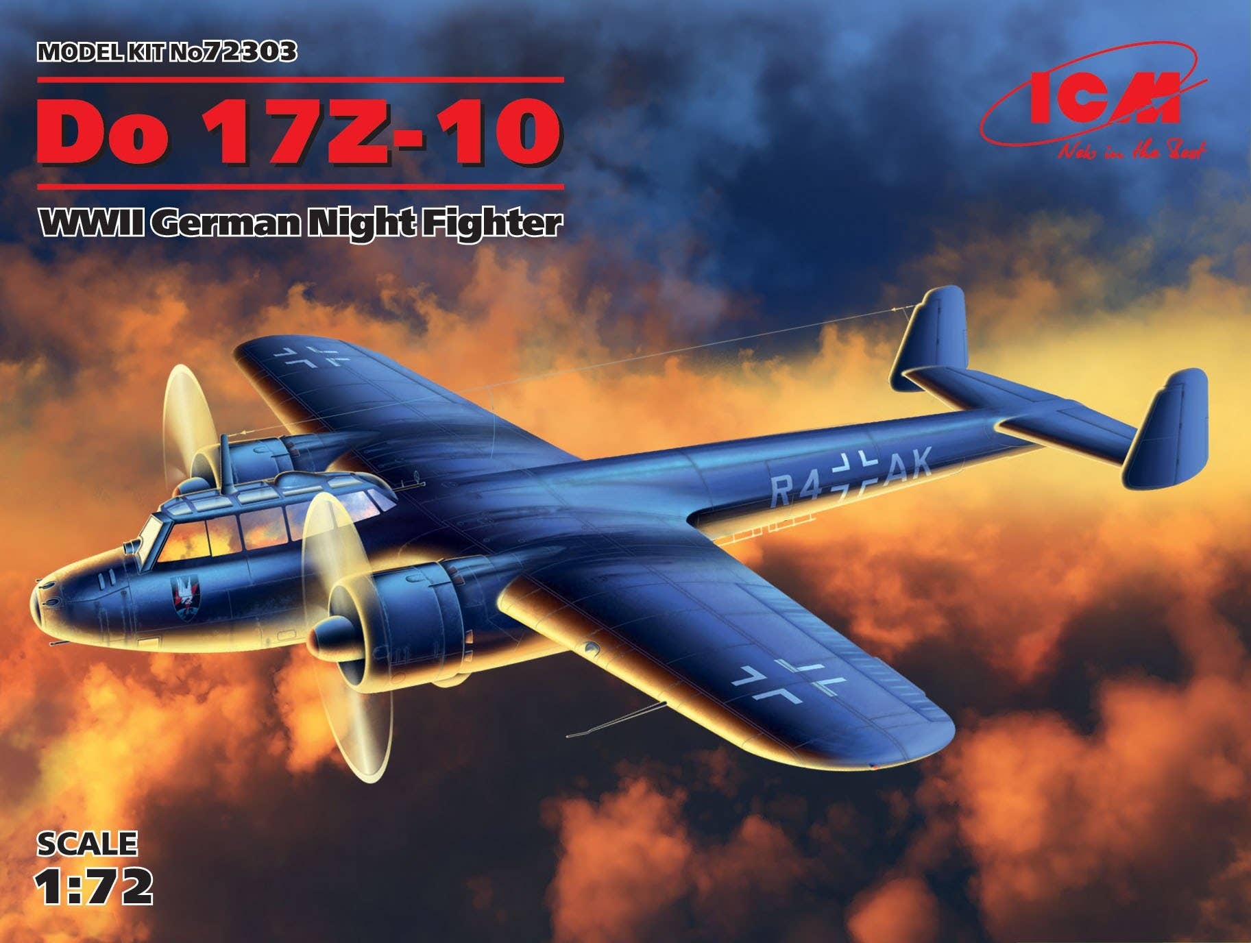 ICM 1/72  Do 17Z-10, WWII German Night Fighter | 4823044403530