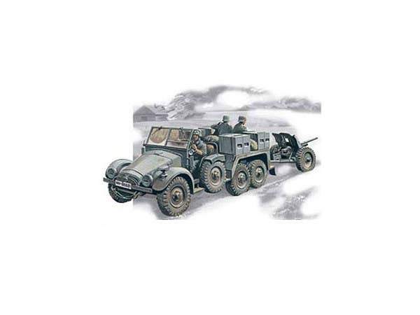ICM 1/72 Krupp L2H143 Kfz.69 with Pak 36, German Artillery Tractor | 4823044402243