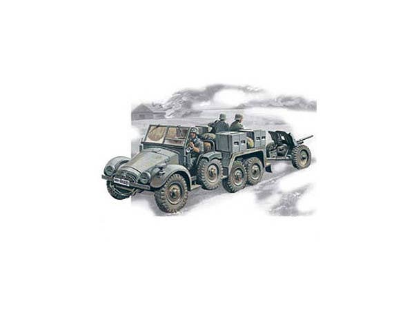 ICM 1/72 Krupp L2H143 Kfz.69 with Pak 36, German Artillery Tractor | 4823044402243
