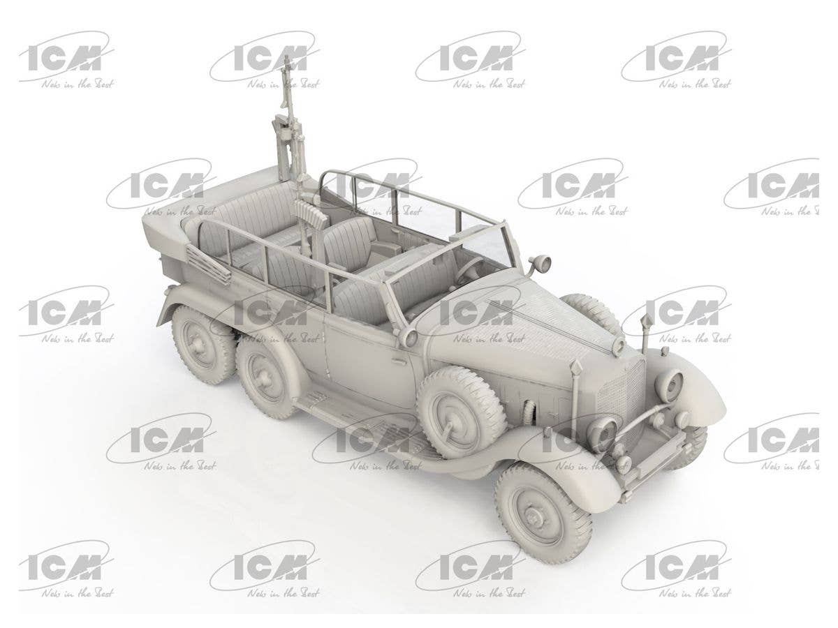 ICM 1/72 Type G4 Partisanenwagen with MG 34, WWII German vehicle | 4823044408542
