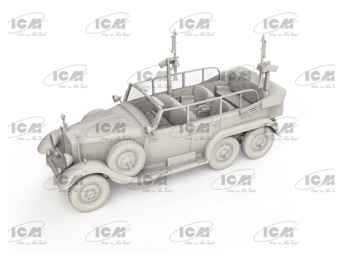 ICM 1/72 Type G4 Partisanenwagen with MG 34, WWII German vehicle | 4823044408542