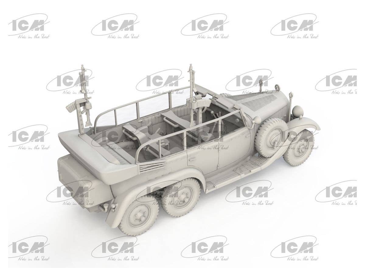 ICM 1/72 Type G4 Partisanenwagen with MG 34, WWII German vehicle | 4823044408542