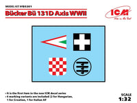 ICM 1/32 Bcker B 131D Axis WWII | 4823044405466