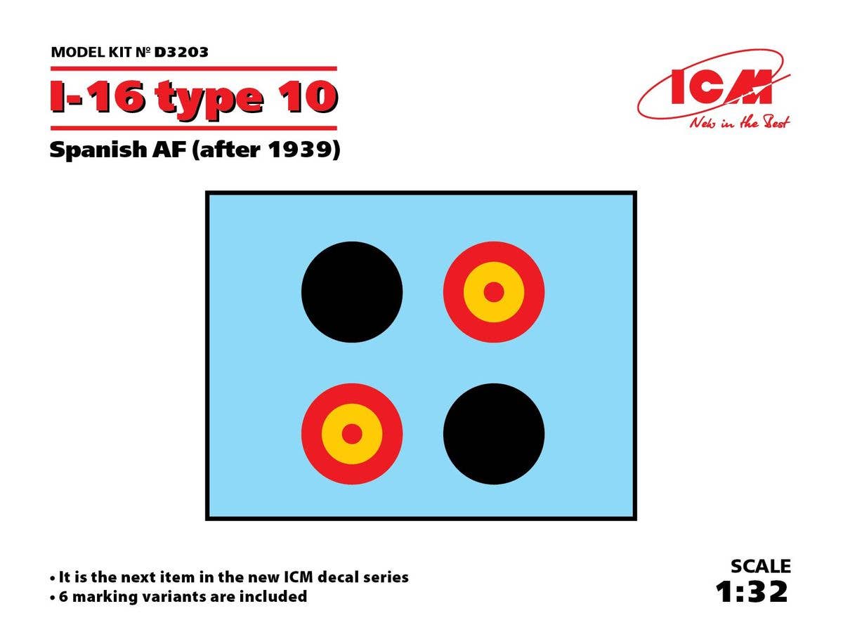 ICM I-16 type 10 Spanish AF (after 1939) | 4823044405480