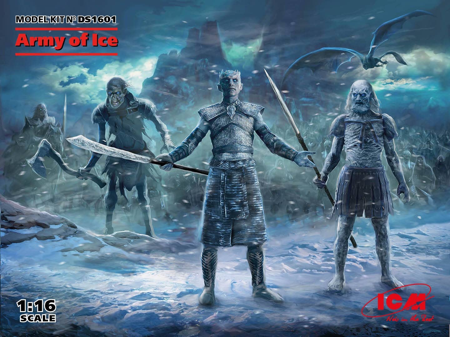 ICM 1/16 Army of Ice (Night King, Great Other, Wight) | 4823044408955