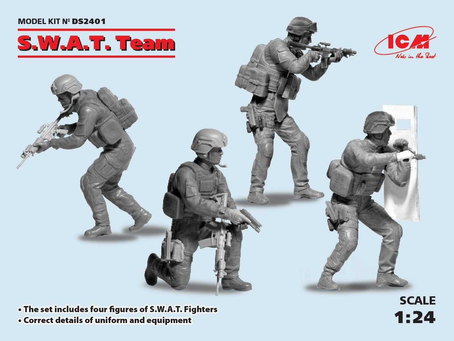 ICM 1/24 S.W.A.T. Team (4 figures) | 4823044405435