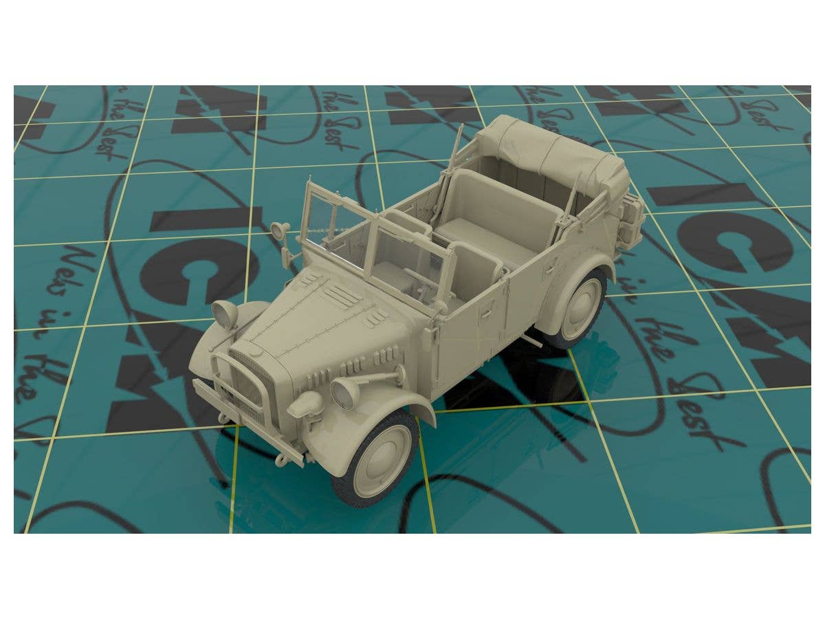 ICM 1/35 Army Group 'Center' (Summer 1941)   (Kfz.1, Typ L3000S, German Infantry (4 figures), German Drivers (4 figures)) | 4823044405404
