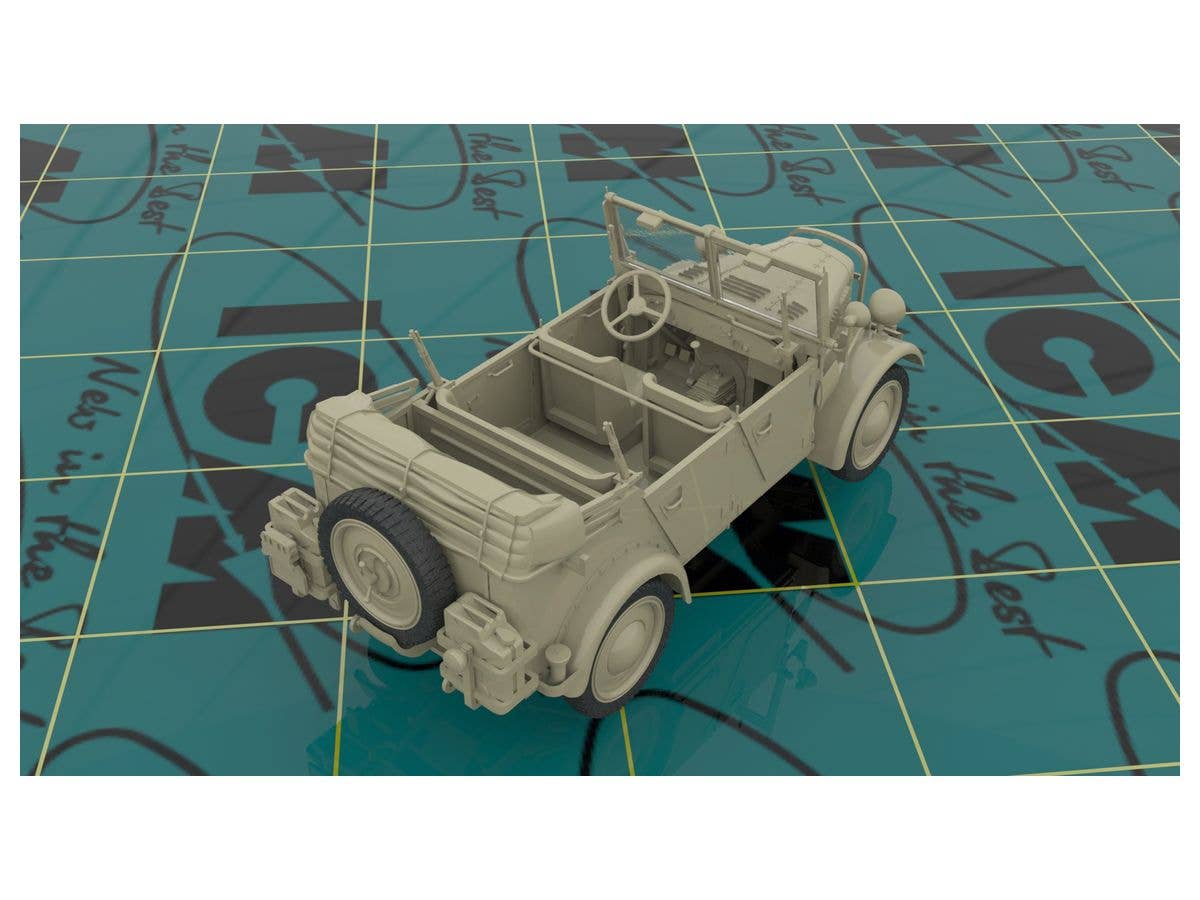 ICM 1/35 Army Group 'Center' (Summer 1941)   (Kfz.1, Typ L3000S, German Infantry (4 figures), German Drivers (4 figures)) | 4823044405404