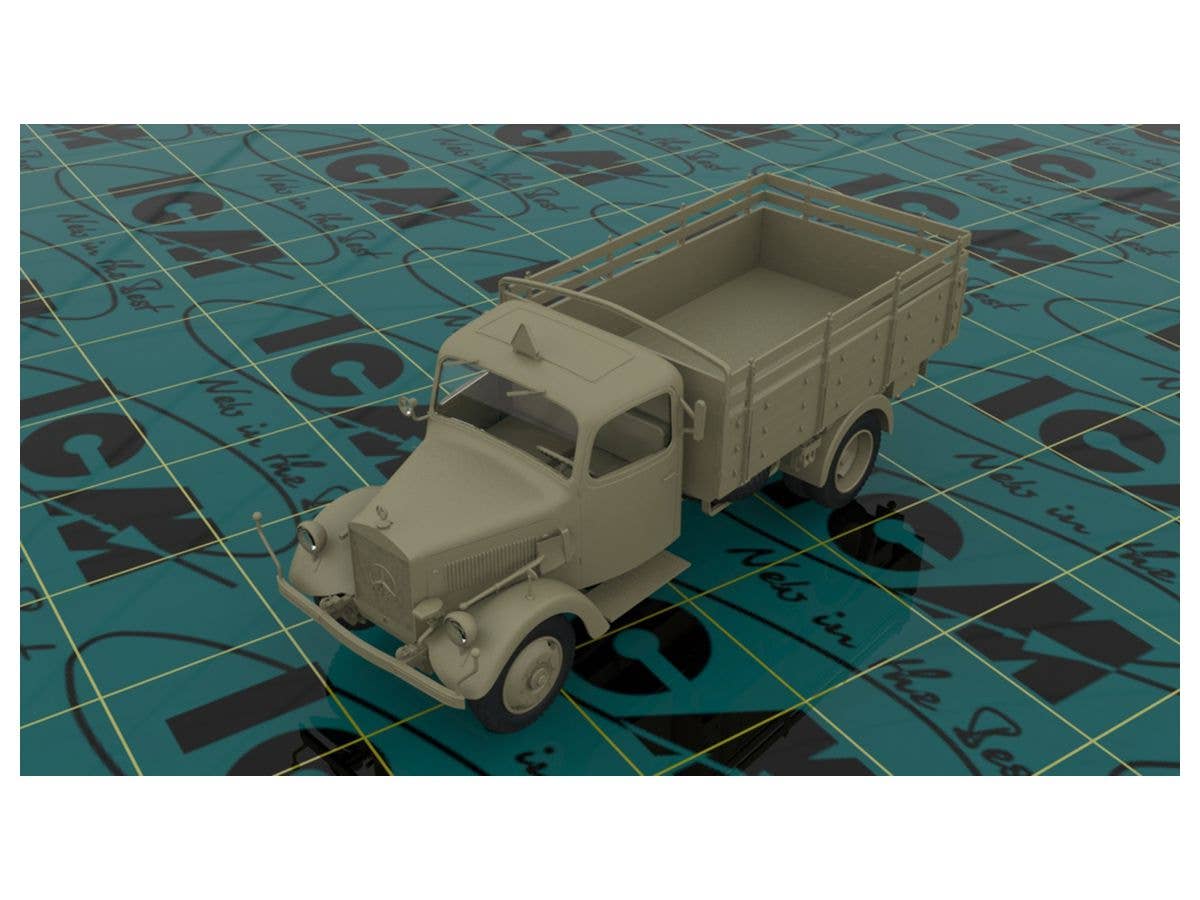 ICM 1/35 Army Group 'Center' (Summer 1941)   (Kfz.1, Typ L3000S, German Infantry (4 figures), German Drivers (4 figures)) | 4823044405404