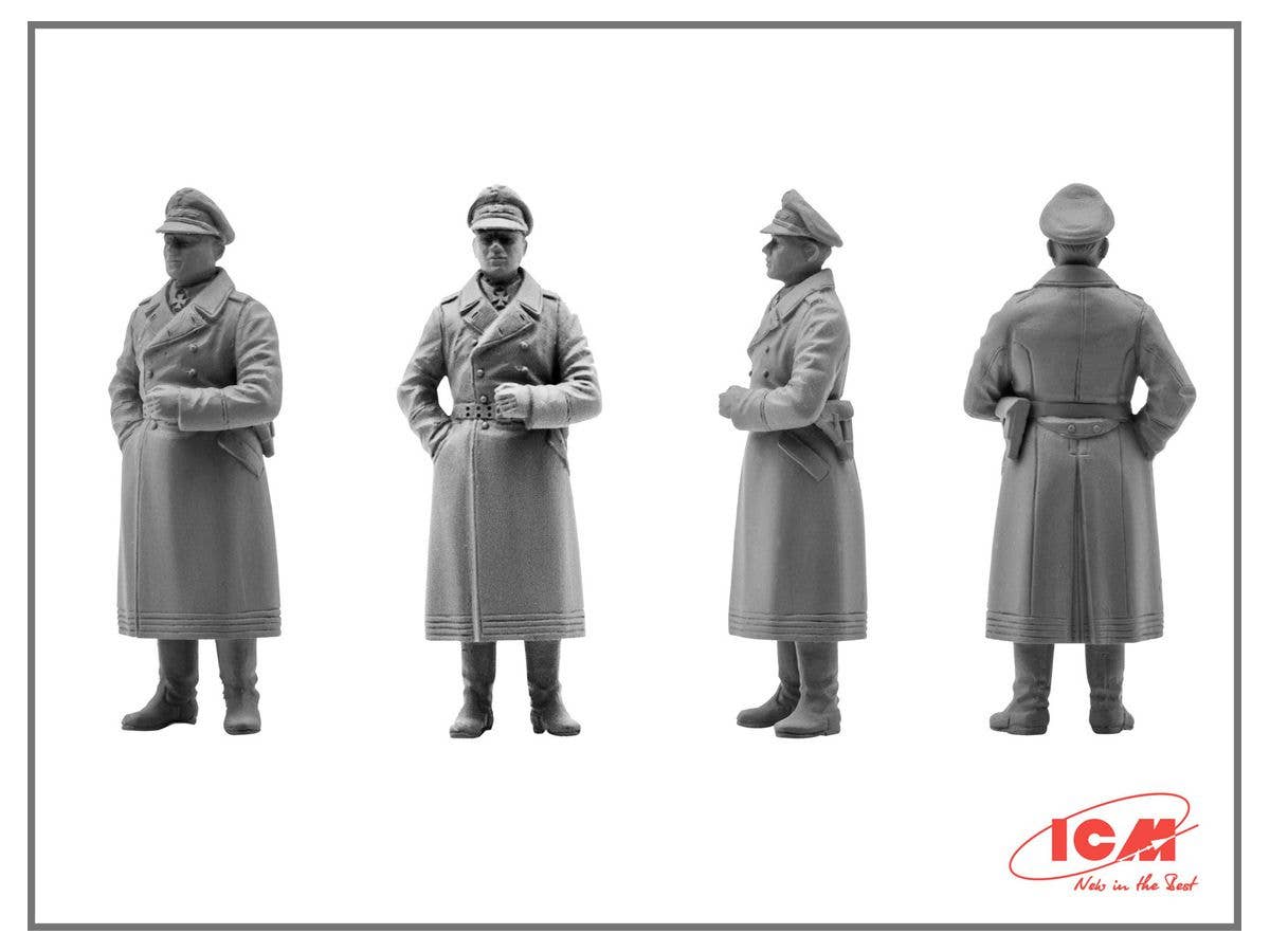 ICM 1/48 WWII Luftwaffe Airfield - Messerschmitt Bf 109F-4, Hs 126 B-1, German Luftwaffe Pilots and Ground Personnel (7 figures) | 4823044408092