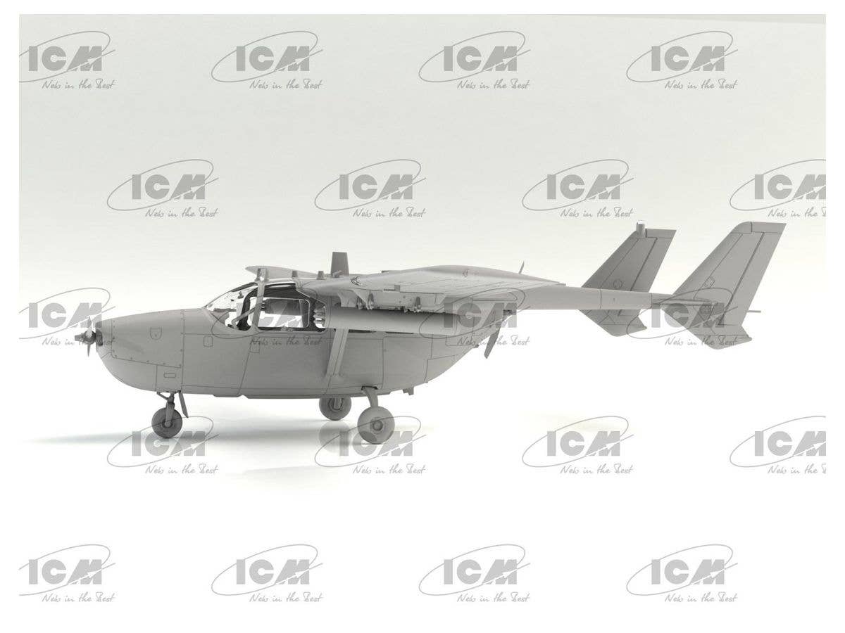 ICM 1/48 Vietnam USAF Airfield (Cessna O-2A, OV-10А Bronco, US Pilots & Ground Personnel (Vietnam War) (5 figures)) | 4823044408115