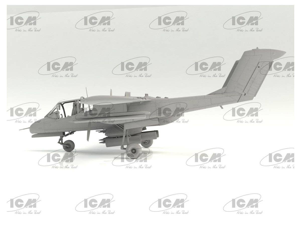 ICM 1/48 Vietnam USAF Airfield (Cessna O-2A, OV-10А Bronco, US Pilots & Ground Personnel (Vietnam War) (5 figures)) | 4823044408115