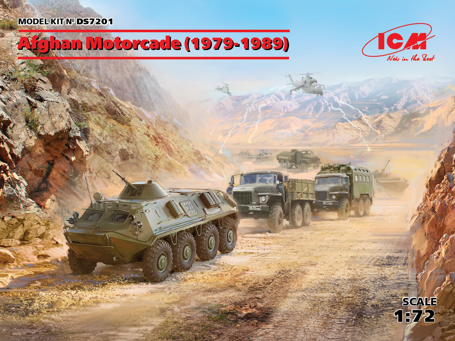 ICM Afghan Motorcade (1979-1989) (URAL-375D, URAL-375A, ATZ-5-375, BTR-60PB) | 4823044405381