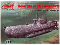 ICM 1/72 U-Boat Type XXVIIB Seehund (early), WWII German Midget Submarine | 4823044401314