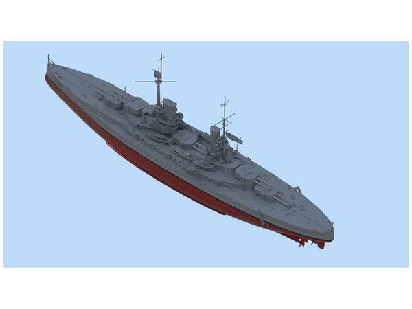 ICM Knig, WWI German Battleship, full hull and waterline | 4823044404223