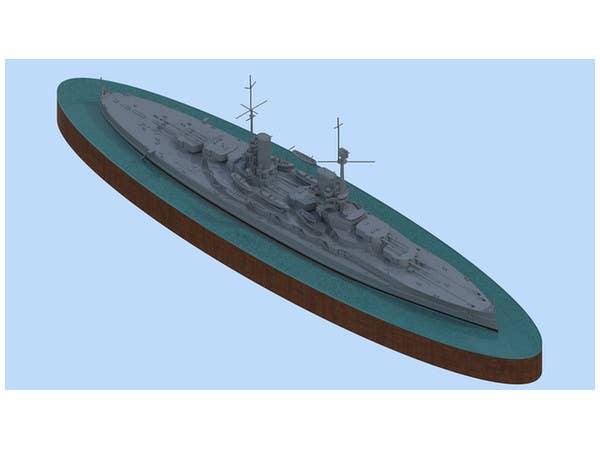 ICM Knig, WWI German Battleship, full hull and waterline | 4823044404223