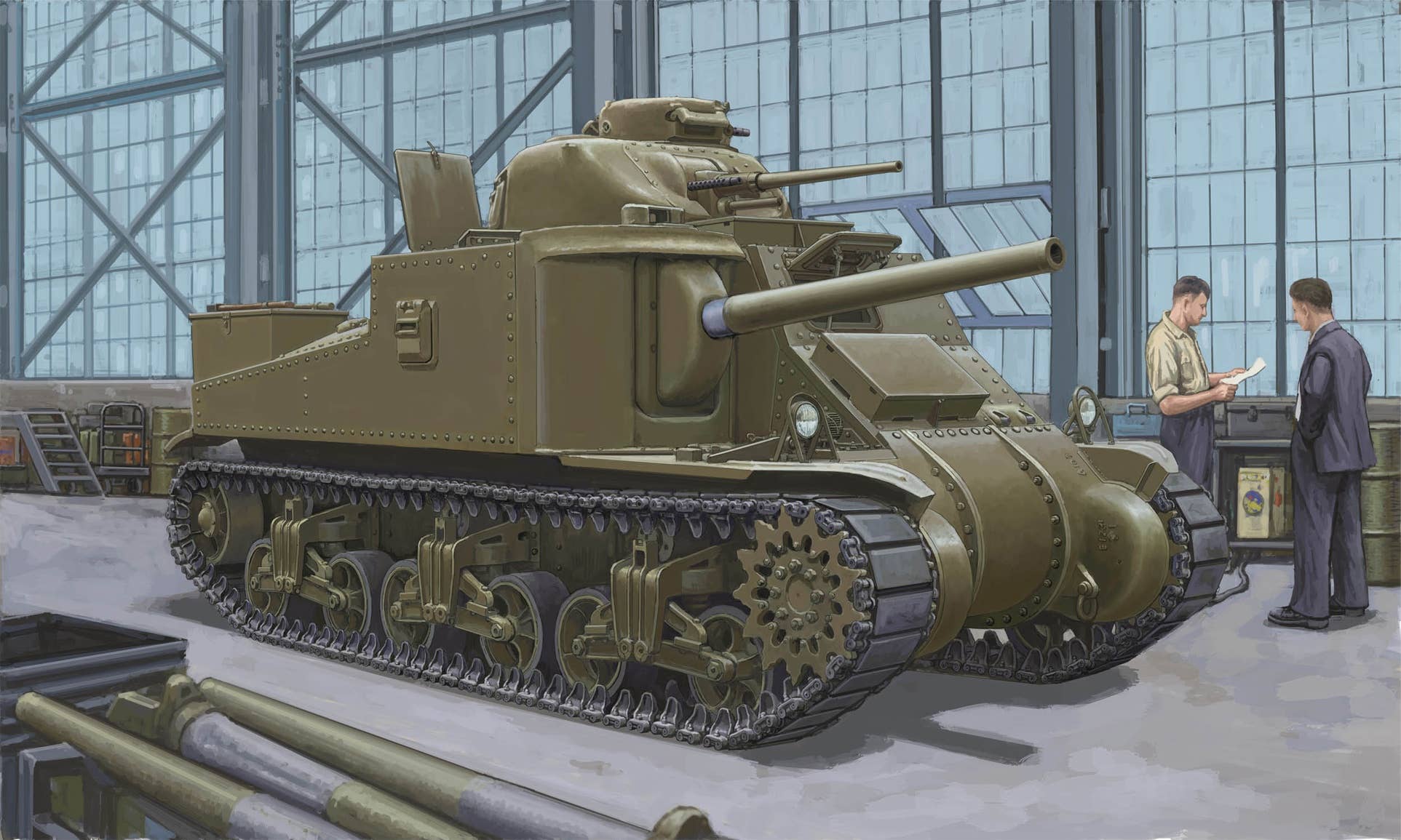 ILOVEKIT 1/35 M3A4 Medium Tank | 9580208635187