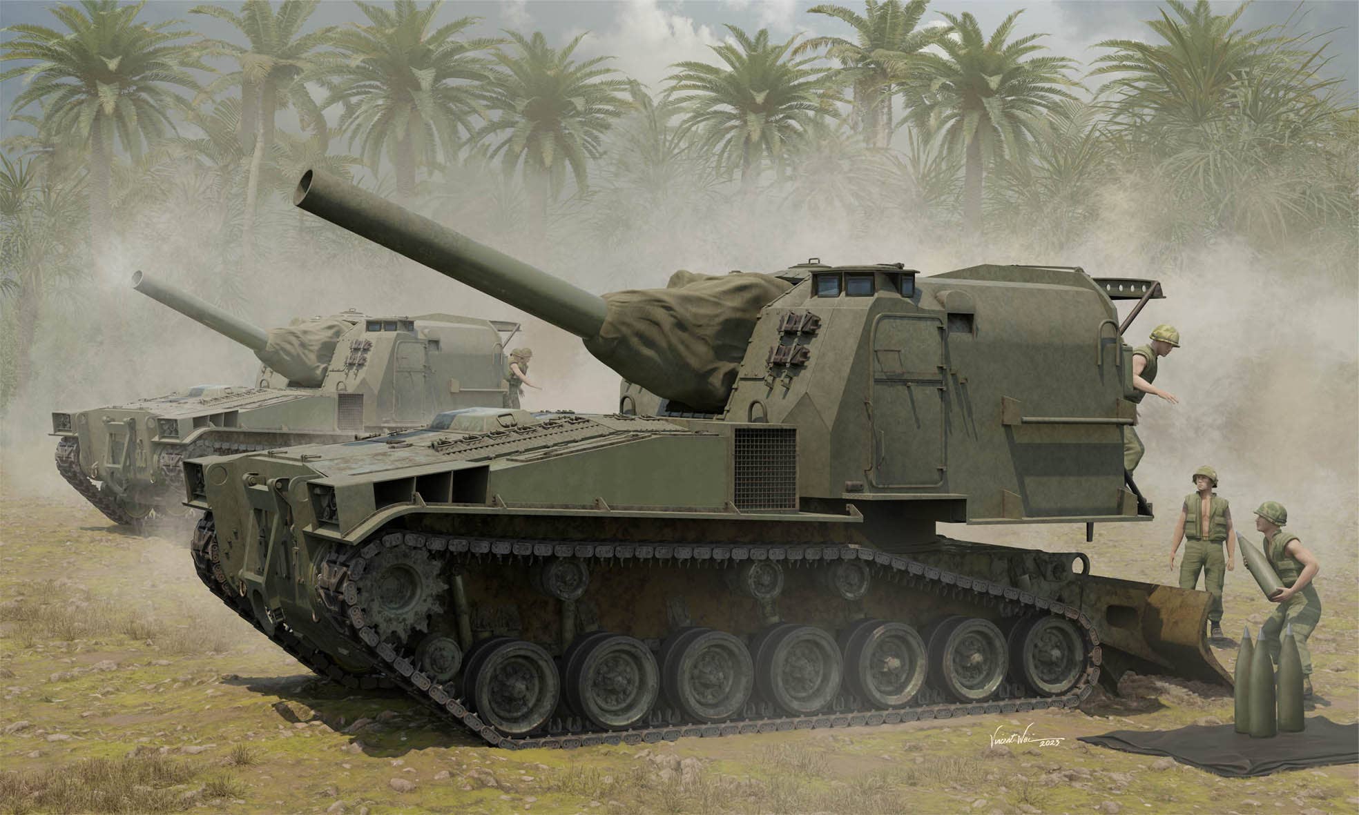 ILOVEKIT 1/35 M55 203mm Self-Propelled Howitzer | 9580208635484