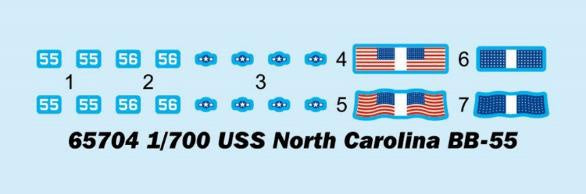 ILOVEKIT 1/700 Top Grade North Carolina BB-55