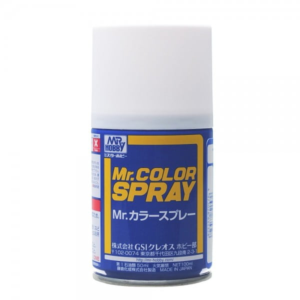 Mr Hobby Mr Color Spray - S1 White (Gloss/Primary) | 4973028928105