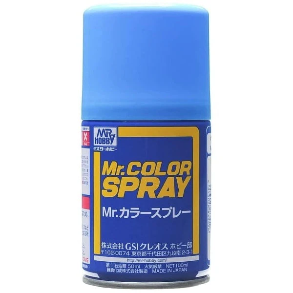 Mr Hobby Mr Color Spray - S34 Sky Blue (Gloss/Primary) | 4973028928303