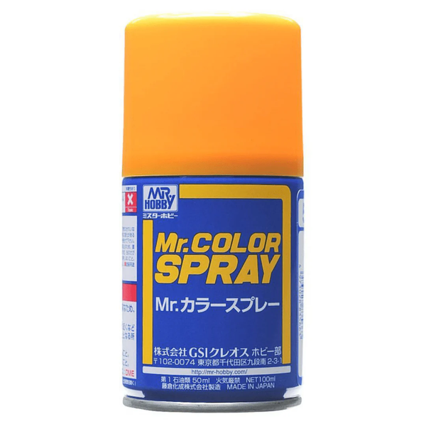 GSI Creos Mr Color Spray - S58 Orange Yellow (Semi-Gloss/Aircraft)