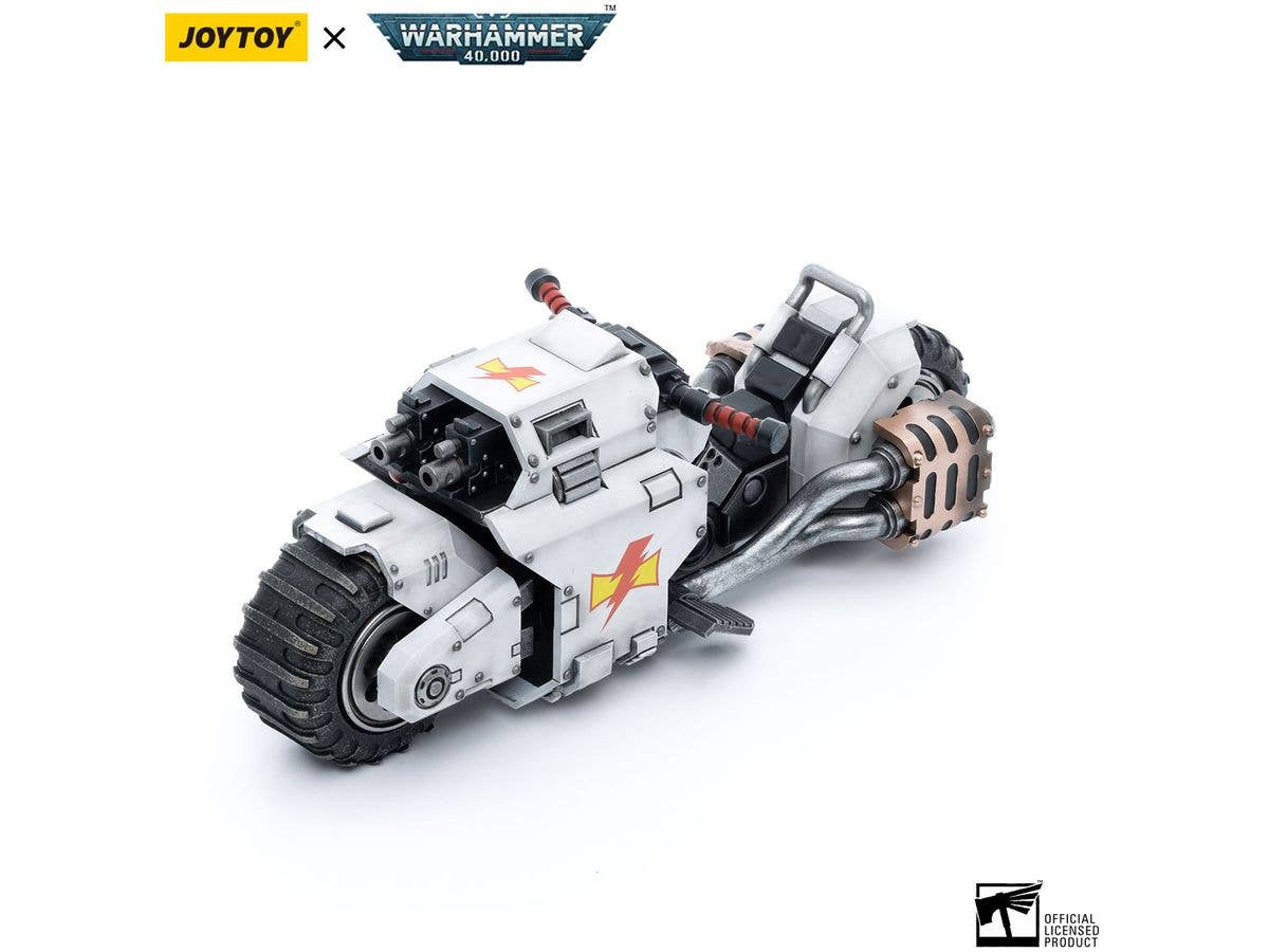Joy Toy White Scars Raider-pattern Combat Bike | 6973130374836
