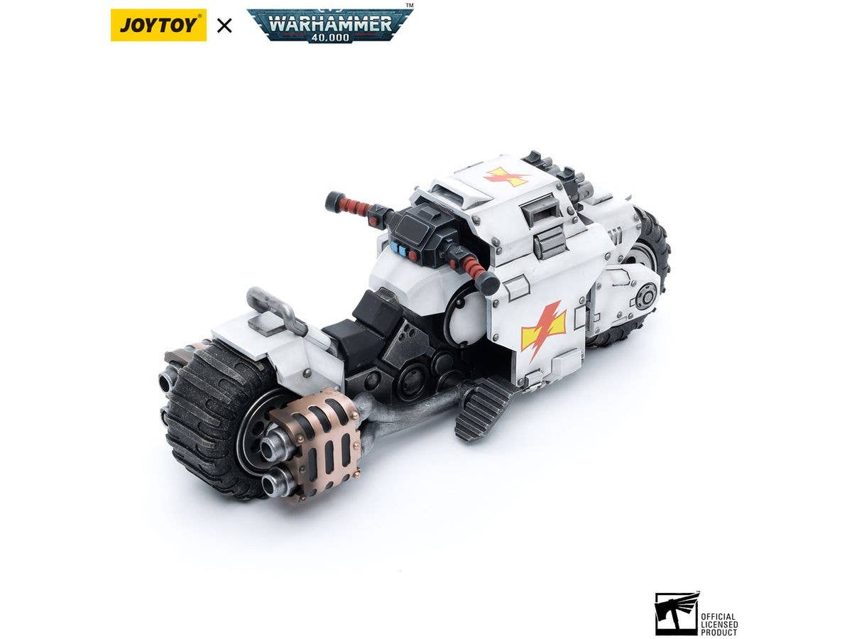 Joy Toy White Scars Raider-pattern Combat Bike | 6973130374836