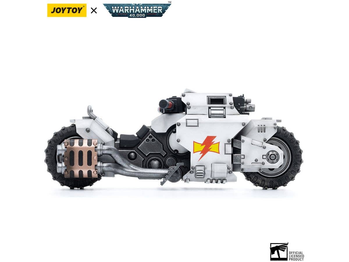 Joy Toy White Scars Raider-pattern Combat Bike | 6973130374836