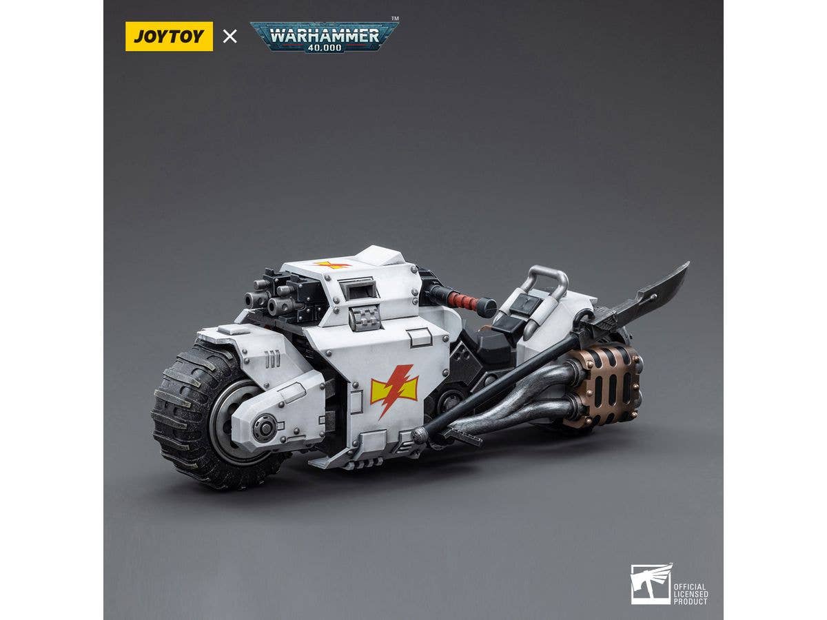 Joy Toy White Scars Raider-pattern Combat Bike | 6973130374836