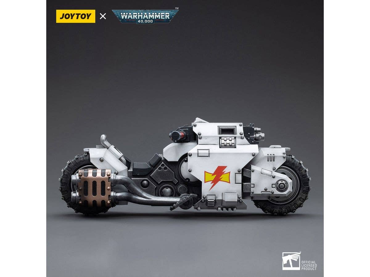 Joy Toy White Scars Raider-pattern Combat Bike | 6973130374836