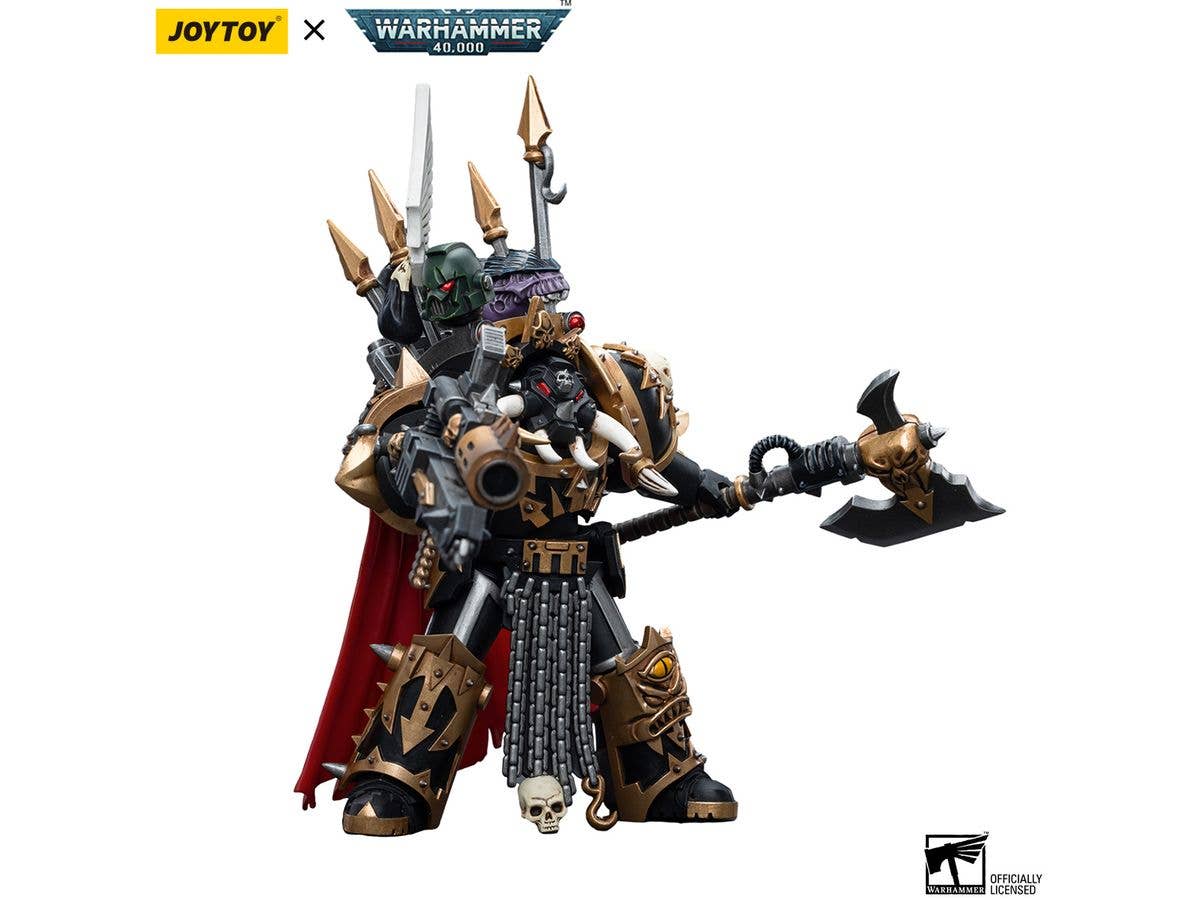 Joy Toy Chaos Space Marines Black Legion Chaos Lord in Terminator Armour | 6973130376489