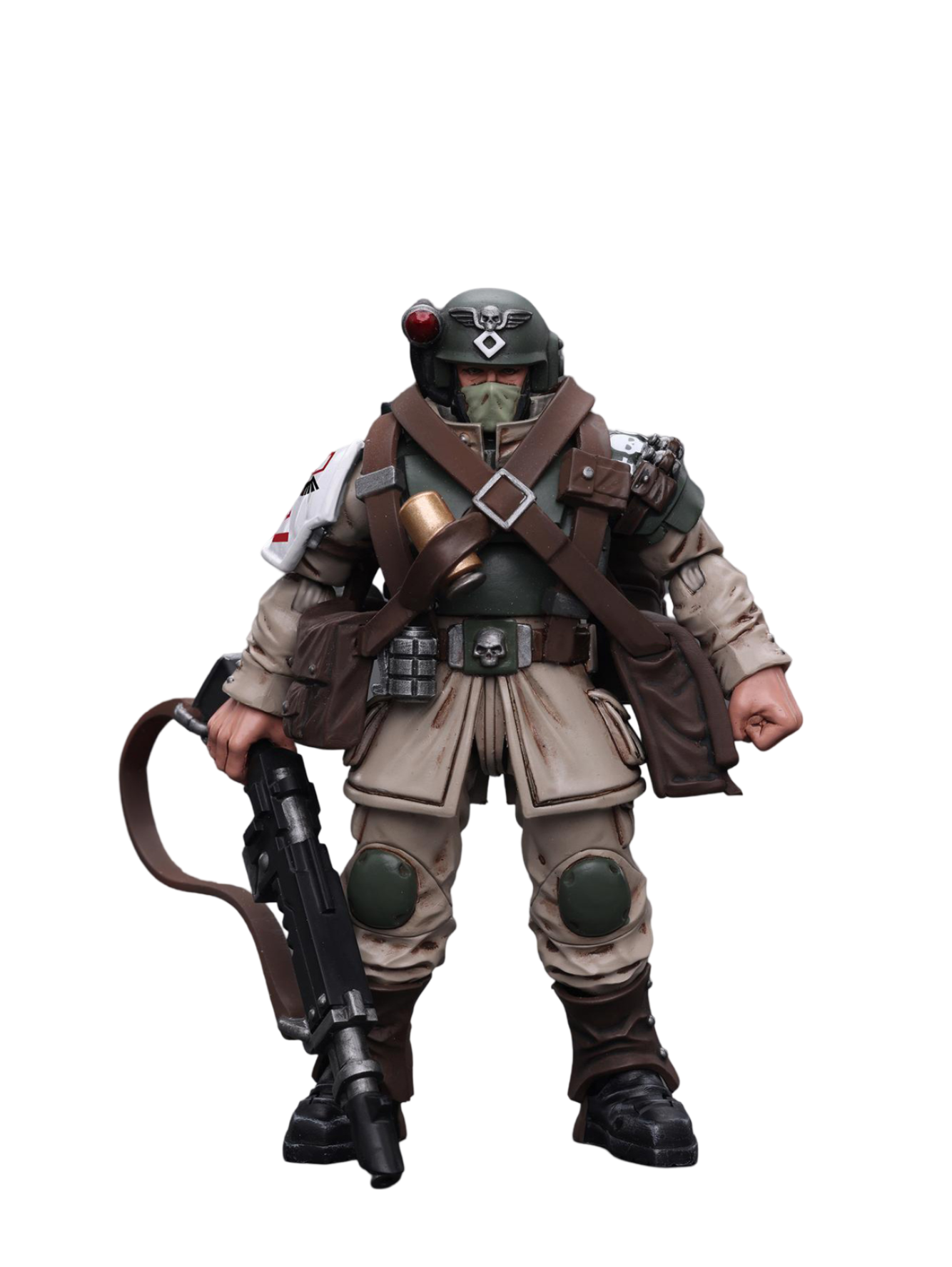 Joy Toy Astra Militarum Cadian Command Squad Veteran with Medi-pack(6973130377943)