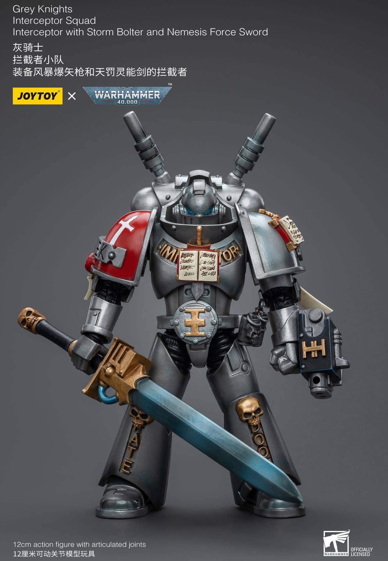 Joy Toy Grey Knights Interceptor Squad Interceptor with Storm Bolter and Nemesis Force Sword | 6973130378988