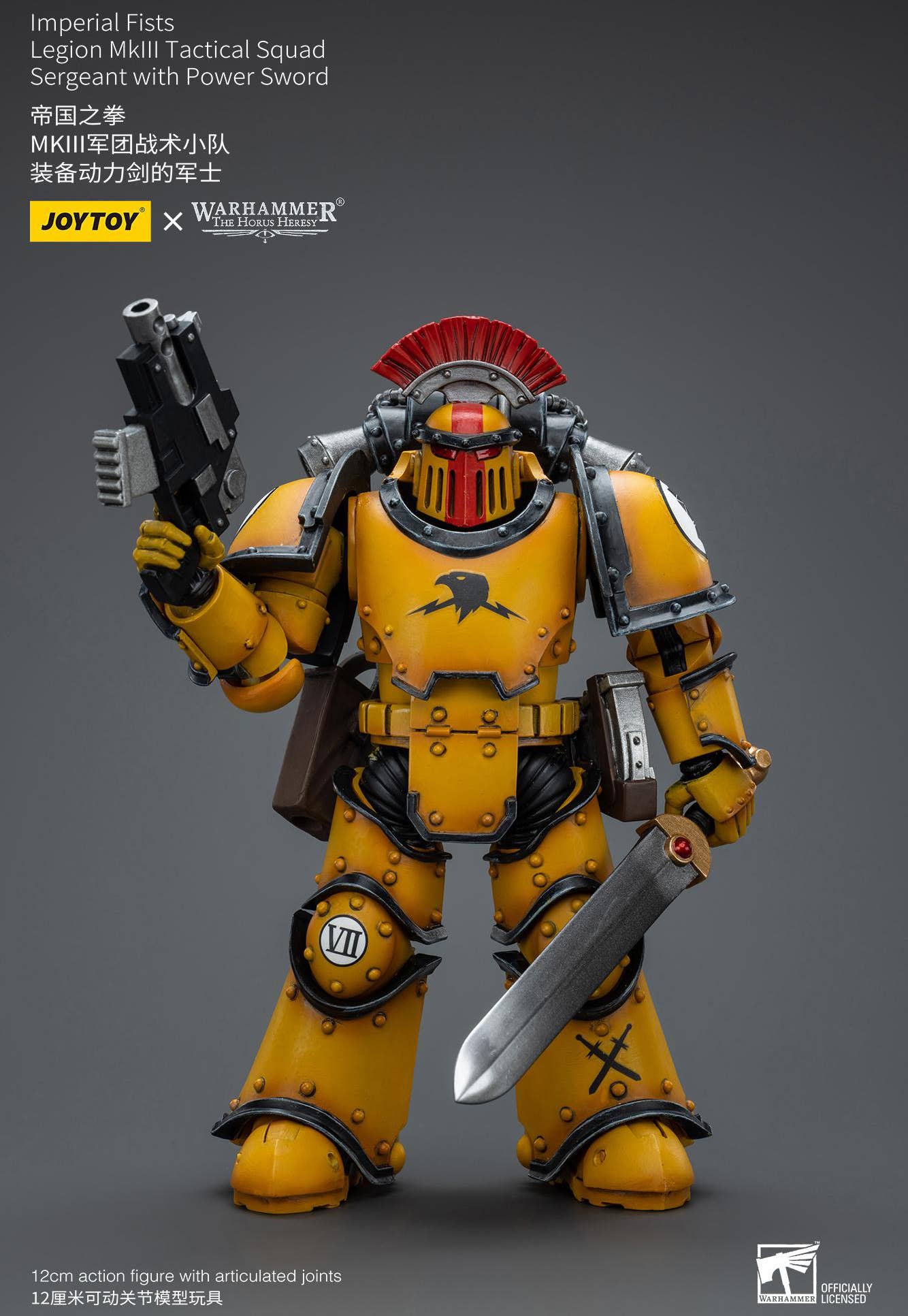 Joy Toy Imperial Fists   Legion MkIII Tactical Squad Sergeant with Power Sword | 6973130379046