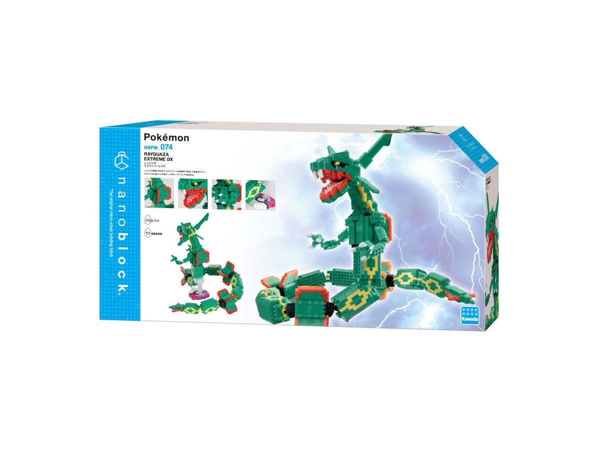 Pokémon - Pokemon - Rayquaza - Nanoblock, Pokémon x Nanoblock - Extreme DX(Kawada) | 4972825220481