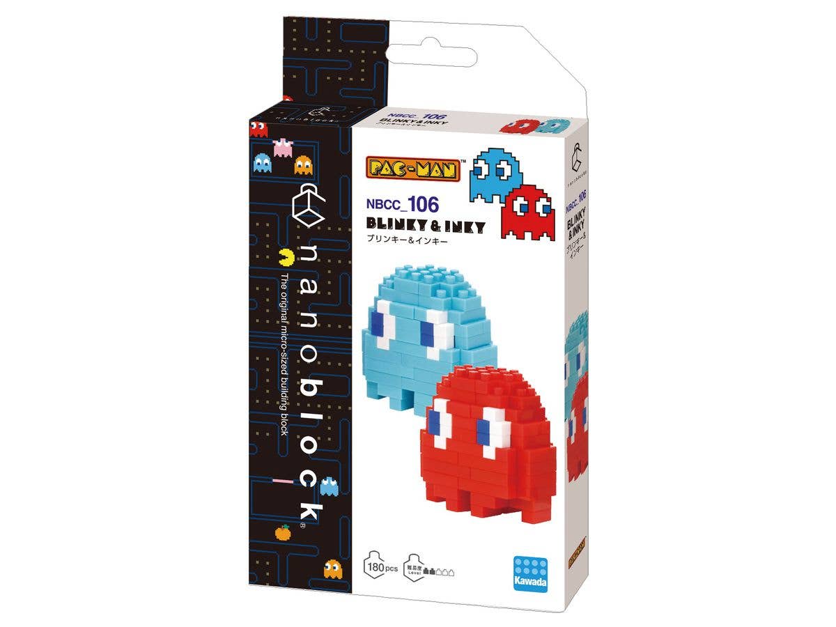 Nanoblock Character Collection Series, Blinky & Inky 'Pac-Man' | 4972825222089