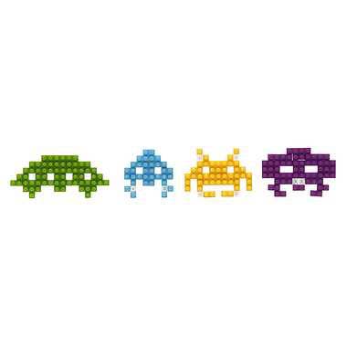 Nanoblock Character Collection Series, Invaders 'Space Invaders' | 4972825222102