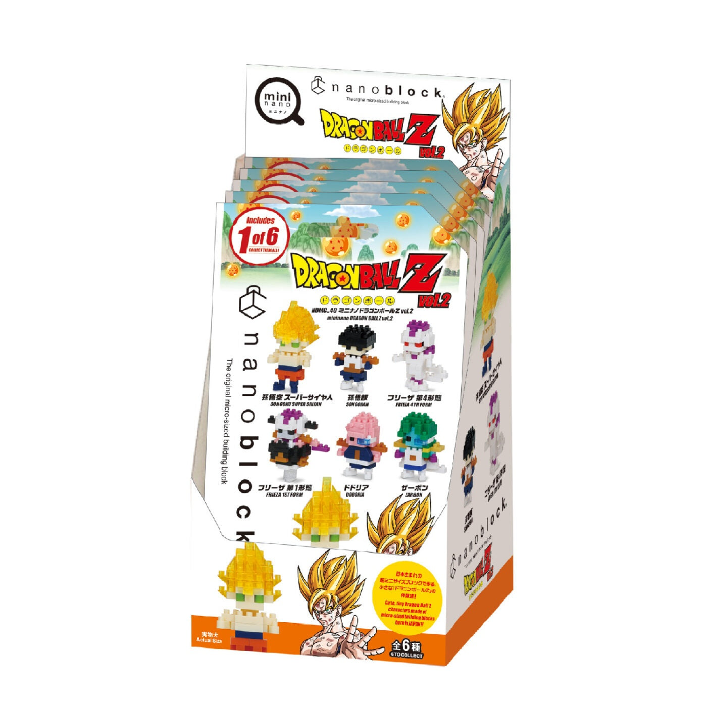 Nanoblock mininano Series Dragon Ball Z vol.2 "Dragon Ball Z", Blind Box of 6